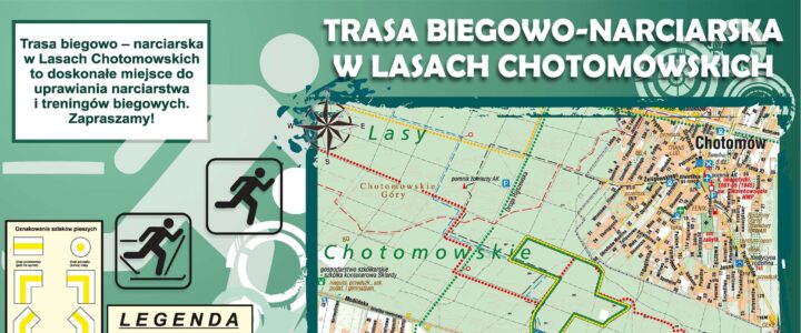 Trasa biegowo-narciarska w Lasach Chotomowskich